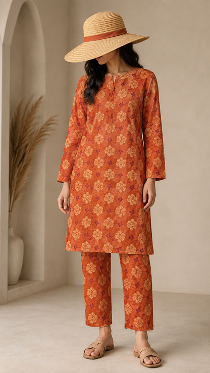Ladies' Unstitched 2-piece Lawn Suit